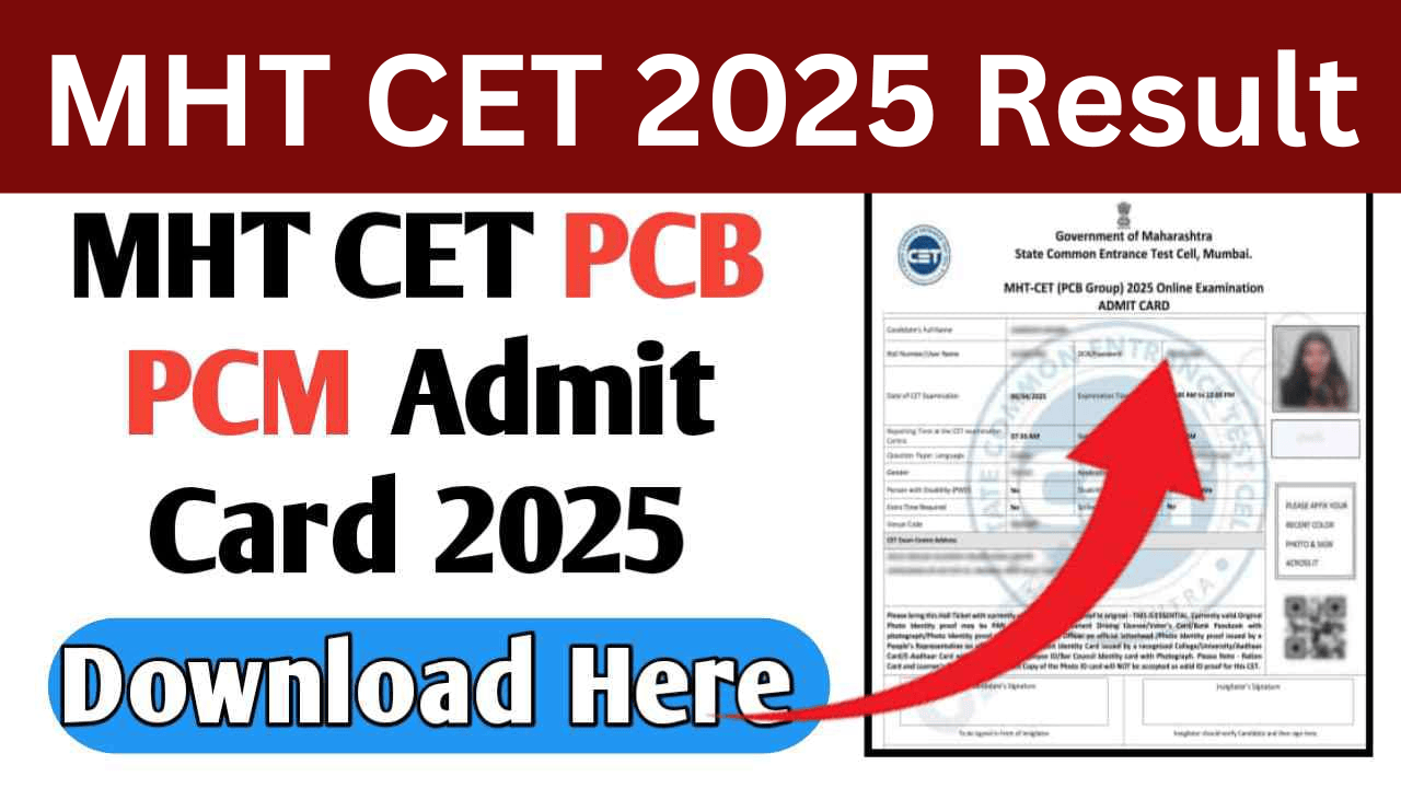 MHT CET 2025 Result