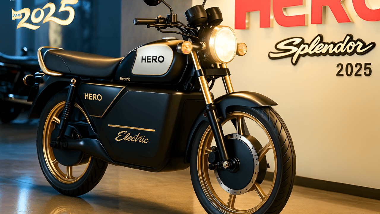 Hero Launches Hero Electric Splendor Bike with 170 km Mileage, Making a Splash in the Market